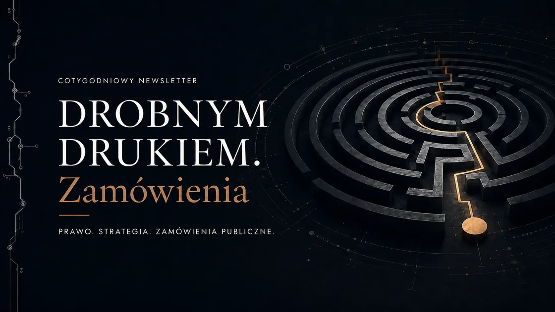 Drobnym drukiem. Zamówienia — baner newslettera