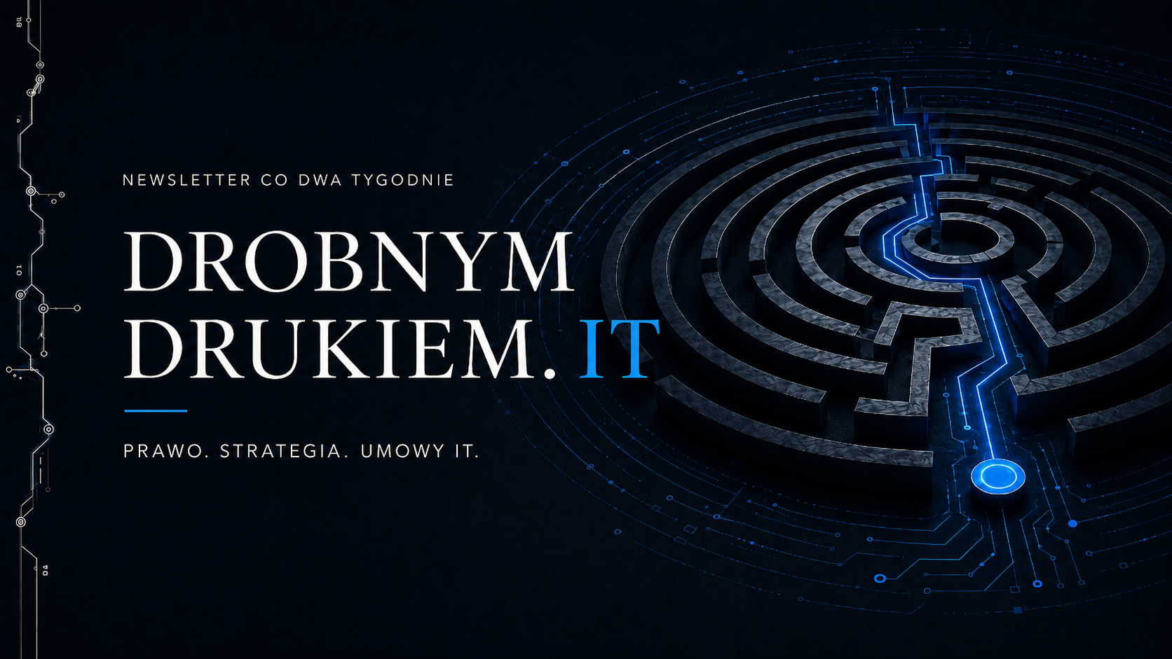 Drobnym drukiem. IT — baner newslettera